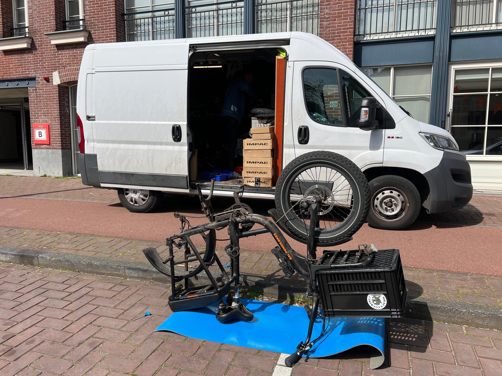 Mobiele fietsenmaker Amsterdam fietsreparatie op locatie